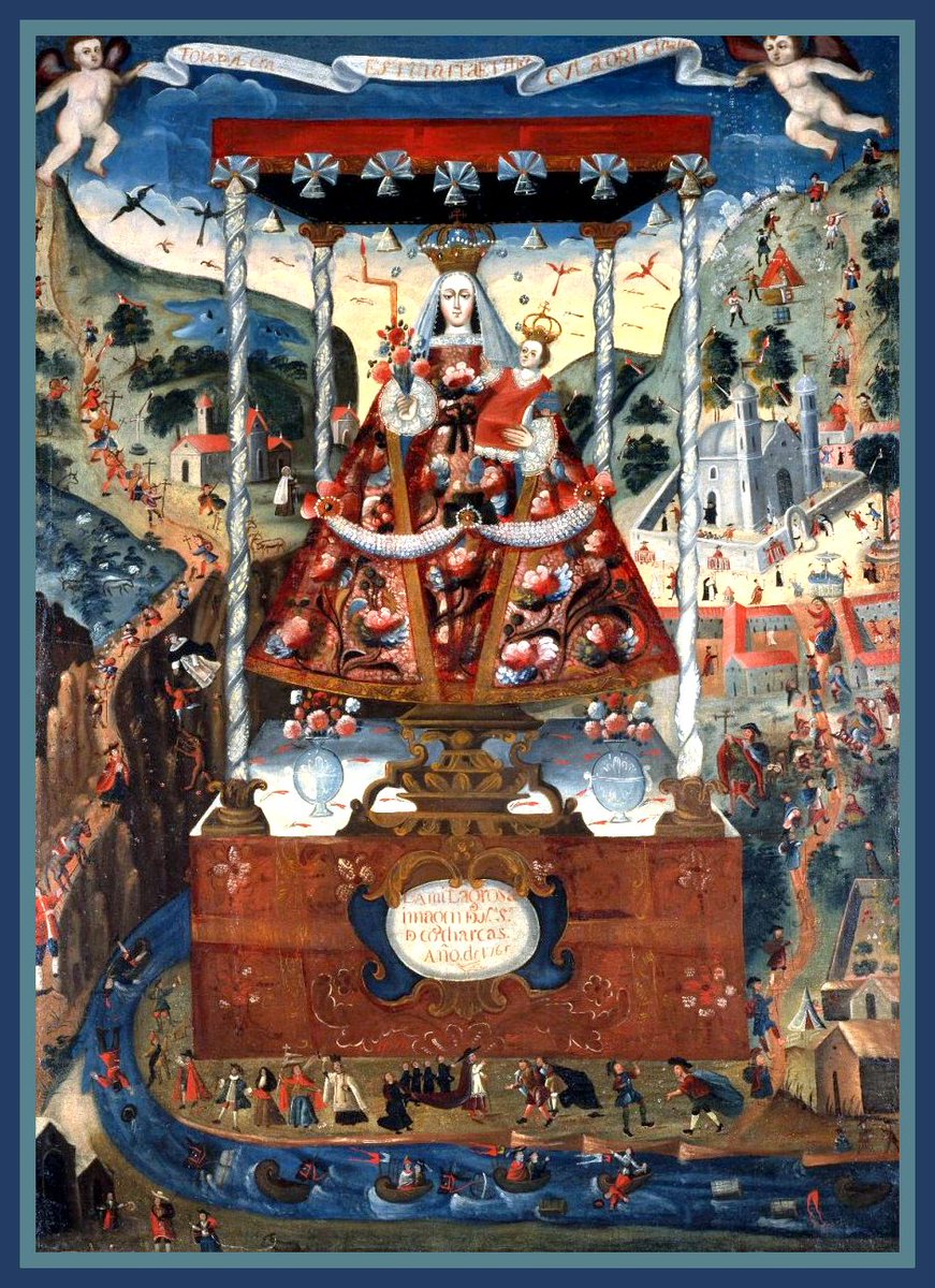 Buenos días!

"Madrecita mía,estoy en tierras que nunca debí haber conocido,
Pero eso no me impide evocar tu dulce rostro con olor a lluvia.
Y preguntar a tu corazón, porqué esta vida ya no es vida." 

🎨Nuestra Señora de Cocharcas (Escuela de Cuzco,Perú) 1765
Brooklyn Museum #NY