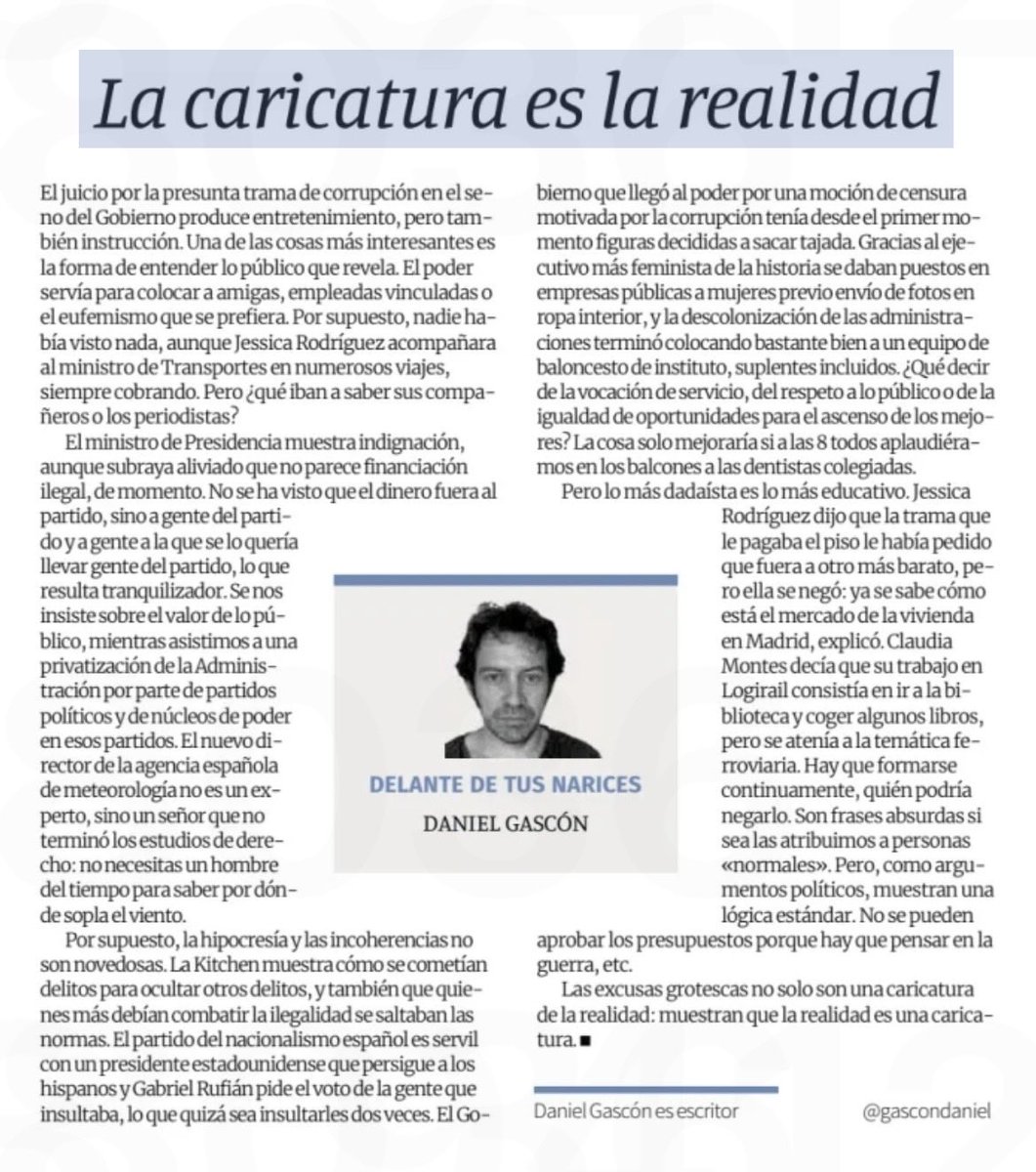 La caricatura es la realidad elperiodicodearagon.com/opinion/2026/0…