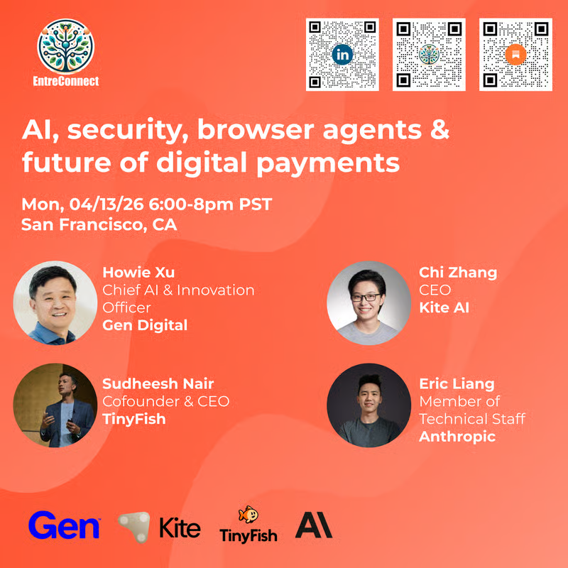 We’re excited to co-host a San Francisco local meetup on Trust in the Agent Era. Join us for a conversation at the intersection of agentic infrastructure, security, and digital payments, featuring leaders from <a href="/GenDigitalInc/">Gen</a> (NASDAQ: GEN), <a href="/AnthropicAI/">Anthropic</a>, @Kite (Agentic Payments),