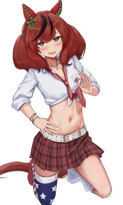 アメスクなネイチャさん (ネクタイをめくってるのはなぜでしょう?)