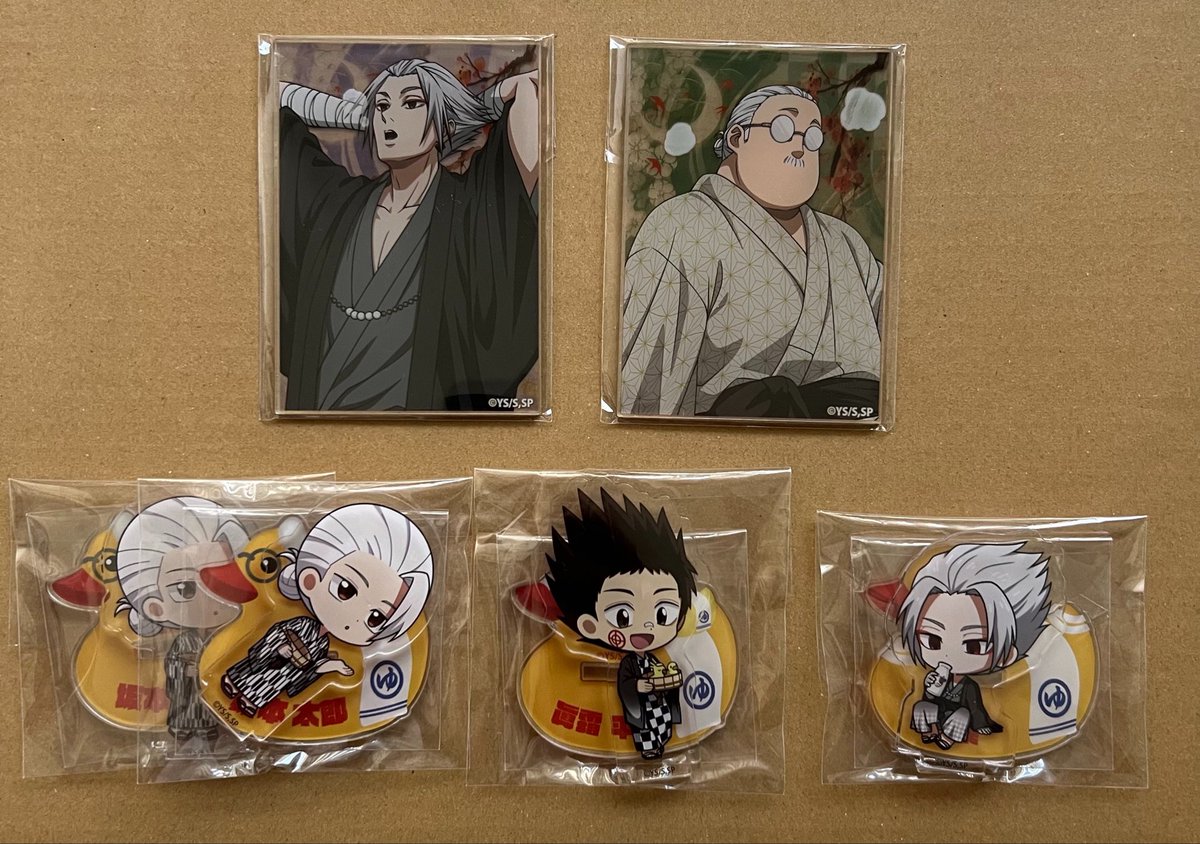 Lf5edV's tweet photo. 【交換/譲渡】SAKAMOTO DAYS × まつり湯 ♨️
ミニアクリルスタンド アクリルカード コースター 特典

譲 坂本 平助 楽⭐︎ ルー
求 神々廻⭐︎ 大佛 無印500円

⭐︎は⭐︎同士優先となります https://t.co/ABcdyK4BHw