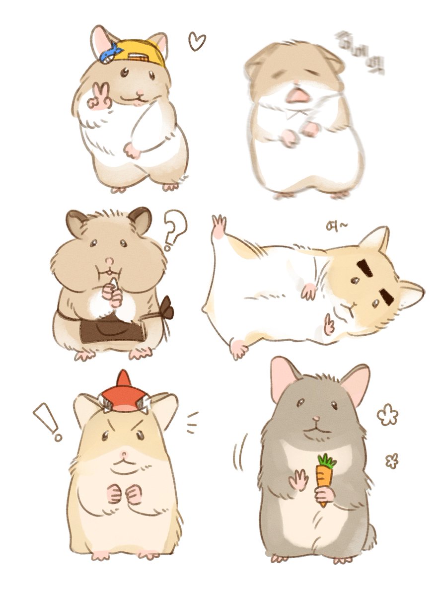 MAYA02_02's tweet photo. 햄셀리들을 불러보았다 https://t.co/j3qH6kB4lC