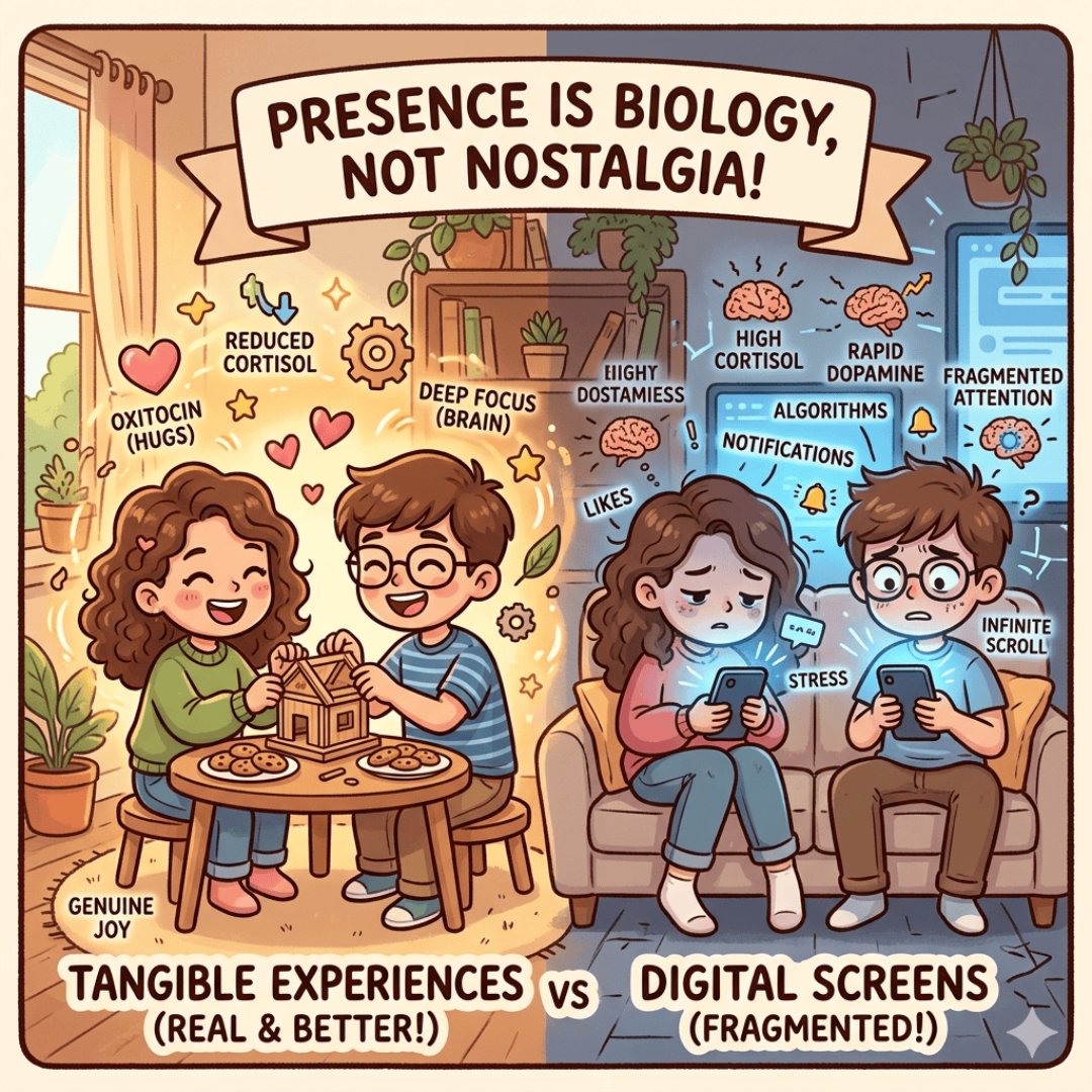 FLCustomMerch's tweet photo. Why Being There Matters More Than Ever

In our hyper-connected world, screens keep us “linked,” but they can’t replace real human experience. Neuroscience shows that our brains are wired for tangible interaction—proximity, shared activities—not pixels. https://t.co/mkNpUogvyF https://t.co/NPSmbDN6OQ
