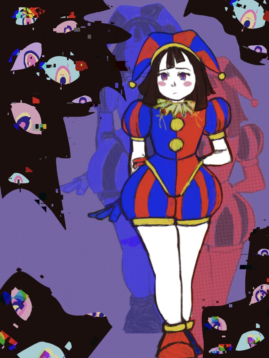 casualbongo_s's tweet photo. pom pom 
#tadc #pomni #abstraction #digitalcircusfanart https://t.co/XO6iYbJC7A