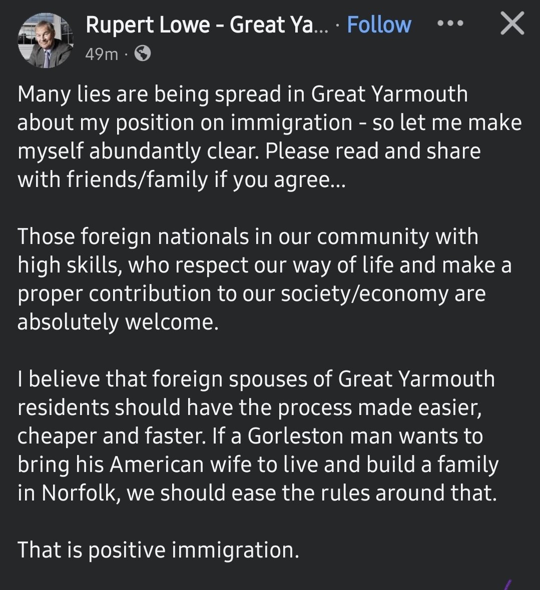 LeanneSpurs's tweet image. Eh? Isn't this the same as Reform's policy?

Rupey's fanaticals will lose their minds again when they realise that people with brown skin will still be welcome (and be allowed to stay here) in a Restore-led UK... 😂😂

"MiLlIoNs MuSt Go HoMe/BaCk..."

#Repatriations #Immigration