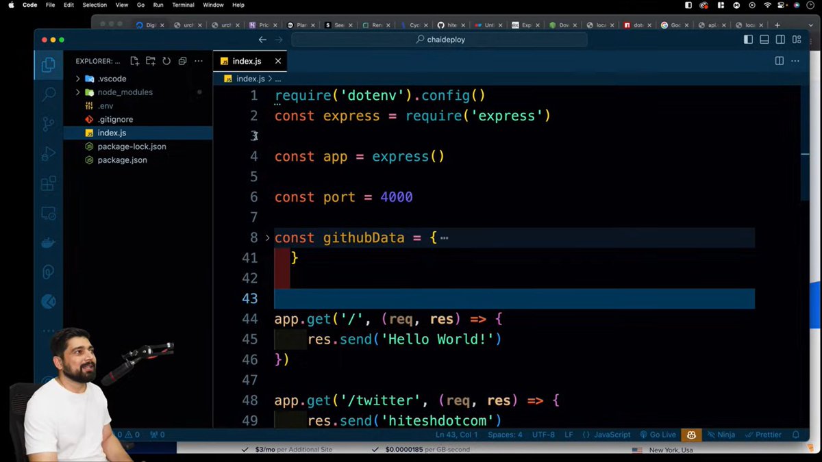 dipti_shrivas's tweet image. Masterji challenge 
Chai Aur Backend -day2🔥
Covered-setup local enviroment,started building and express server,port dynamic allocate dotenv &amp;amp; deployment workflow
#chaicode #learning
@ChaiCodeHQ
@Hiteshdotcom @nirudhuuu