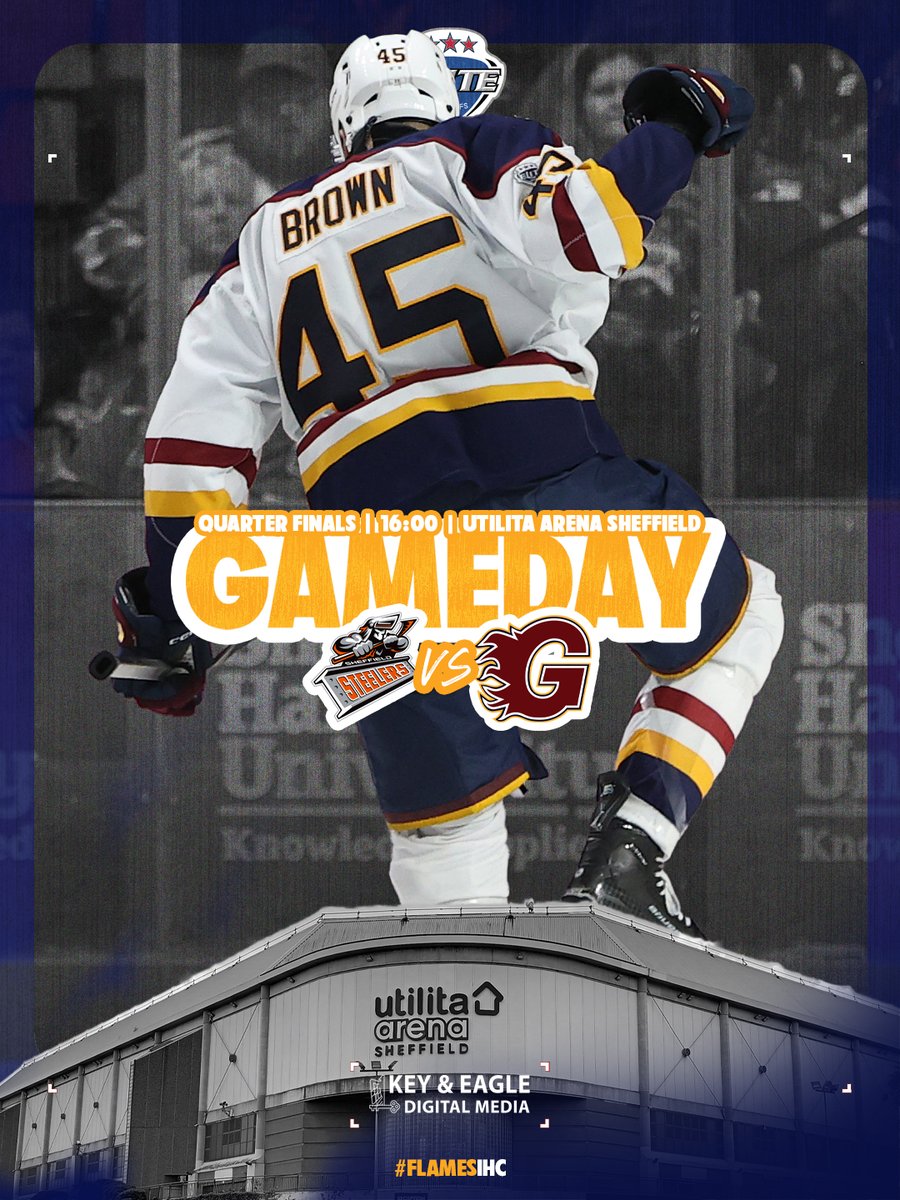 flamesicehockey's tweet image. All to play for after the first leg… Sheffield awaits! 🔥

🆚 Sheffield Steelers
📍 Utilita Arena Sheffield
⏰ 4pm⁠
📺 shorturl.at/oEWHE
🎟️ shorturl.at/U49q1
⁠
#Guildford | #FlamesIHC | #IceHockey