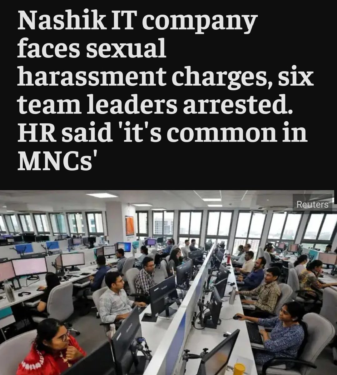bluetreelakes's tweet photo. @therajivT @bhatnaturally Solution from TCS :
>All managers take a 30min training on workplace harassment.
>HR and senior mgmt rewarded for "effectively" addressing the issue.
>Case closed.
#Nashik #TCS #workplaceabuse
#workplace #HR @JoannaSuvarna
@RShivshankar @ShefVaidya @smitadeshmukh #Bengaluru https://t.co/aEyRAgSpXn