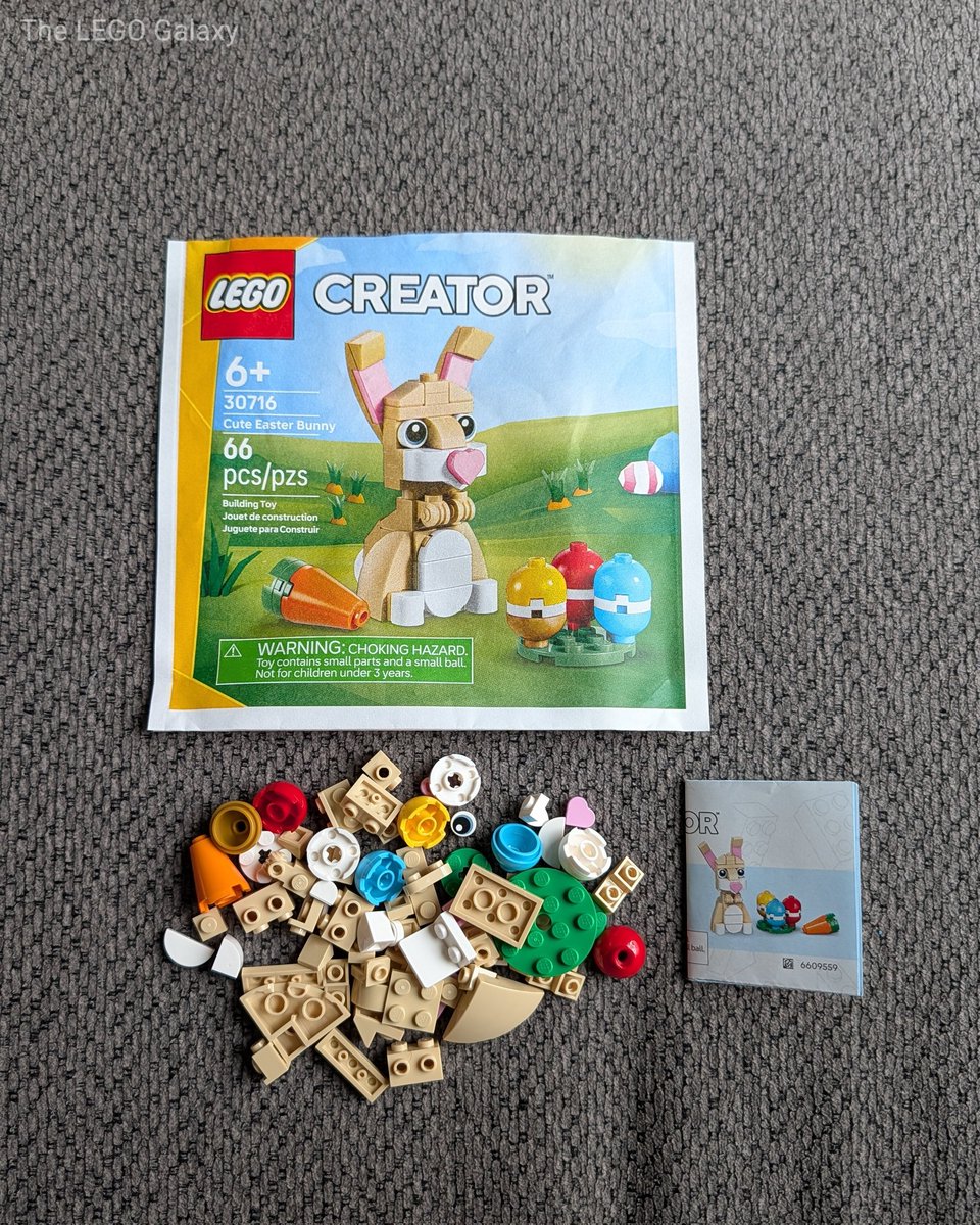 TheLEGOGalaxy's tweet image. (1 / 2) The build process for the Cute Easter Bunny (30716) polybag. This was definitely a fun and cute build for Easter.
#LEGO #AFOL #Toys #Easter #EasterBunny