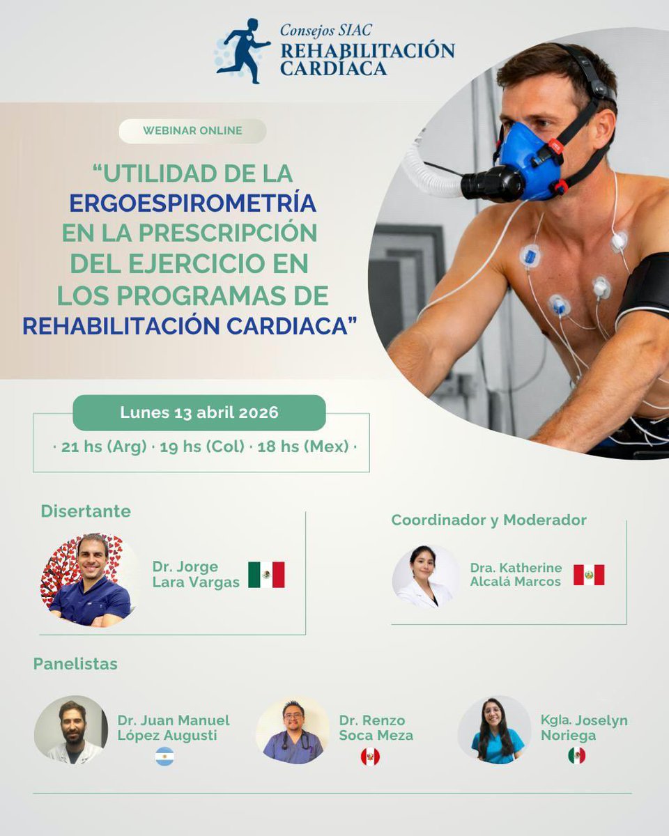 Consejo SIAC Rehabilitación Cardiaca tweet media