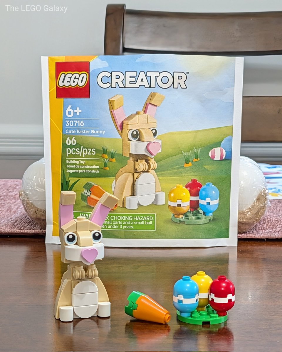 TheLEGOGalaxy's tweet image. (2 / 2) The build process for the Cute Easter Bunny (30716) polybag. This was definitely a fun and cute build for Easter.
#LEGO #AFOL #Toys #Easter #EasterBunny