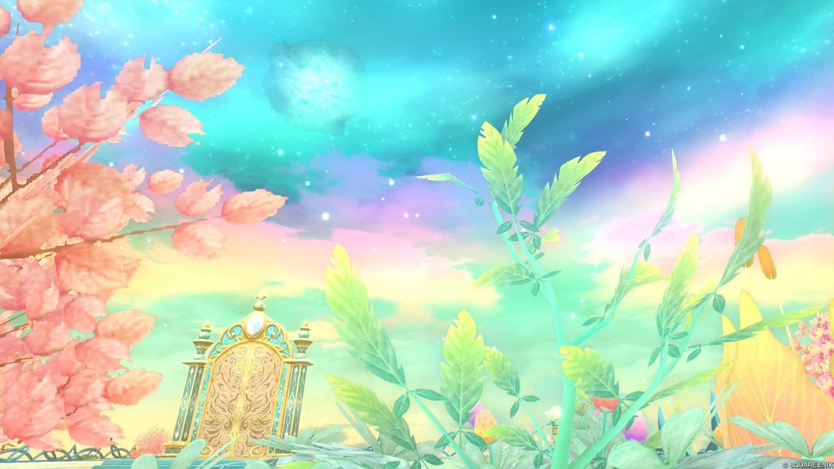 arukasnotamago's tweet photo. #DQ10 #DQ10写真コンテスト  #果ての大地ゼニアス調査録 
no.471「契約の空と生命の輝き」

空を彩る七色の夢
星が囁く古の誓い
​風に揺れるは名もなき草木の鼓動
​黄金の門が静寂を守り
悠久の時を刻み続ける
生命の炎が永遠に煌めく
ここは契約の園 https://t.co/JnKDog81rB