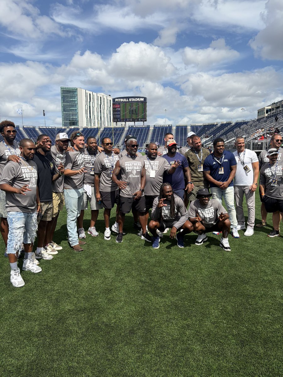 It was a good day. <a href="/FIUFootball/">FIU Football</a> Alumni showed up in a big way and they are about to show up even bigger!  Stay tuned!  #lockthecage