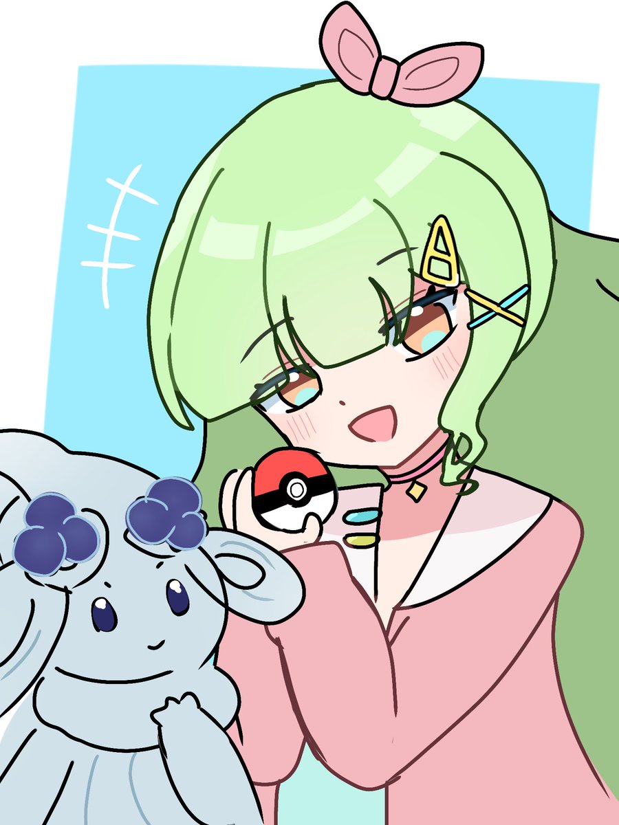 yuiwaka101010's tweet photo. 予約投稿ミスってました申し訳ありません……！
めめ村×ポケモン企画茶子さん枠で参加させていただきました🙌🏻🙌🏻💖
下のタグから是非他の方のイラストも見てください🥹💓
 #めめ村かけるポケモン企画 https://t.co/6d2B2AJBsu