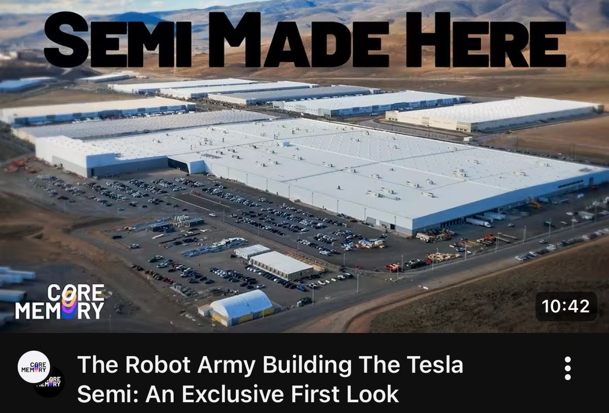 TheTeslaLife's tweet image. Get an inside view of the almost completed #TeslaSemi #iWes plant in Sparks NV youtu.be/EGDvZJXgOlw?si…