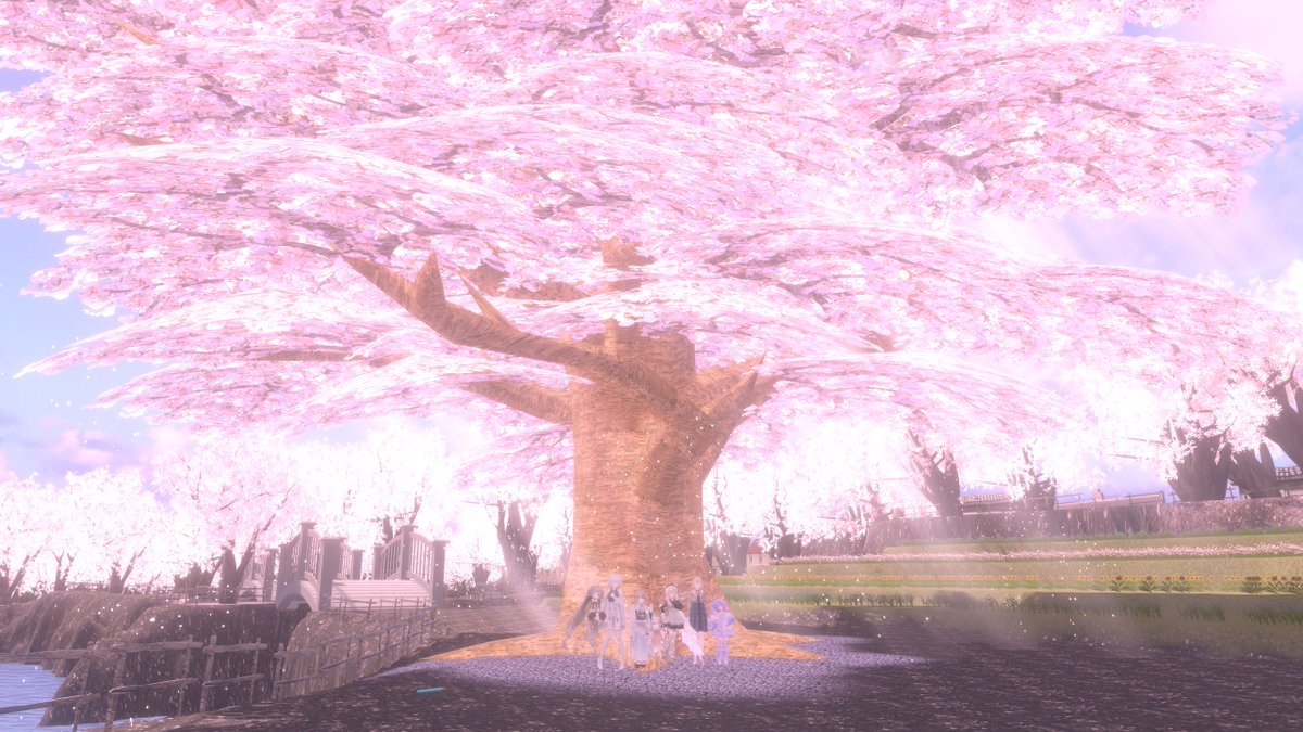 VRC_earo's tweet photo. 女子会楽しかった！
やっぱり、桜とかきれいなワールドは重かった、、
写真で見てもきれいだな～
また行きたい！！ https://t.co/8f2IGhLtUI