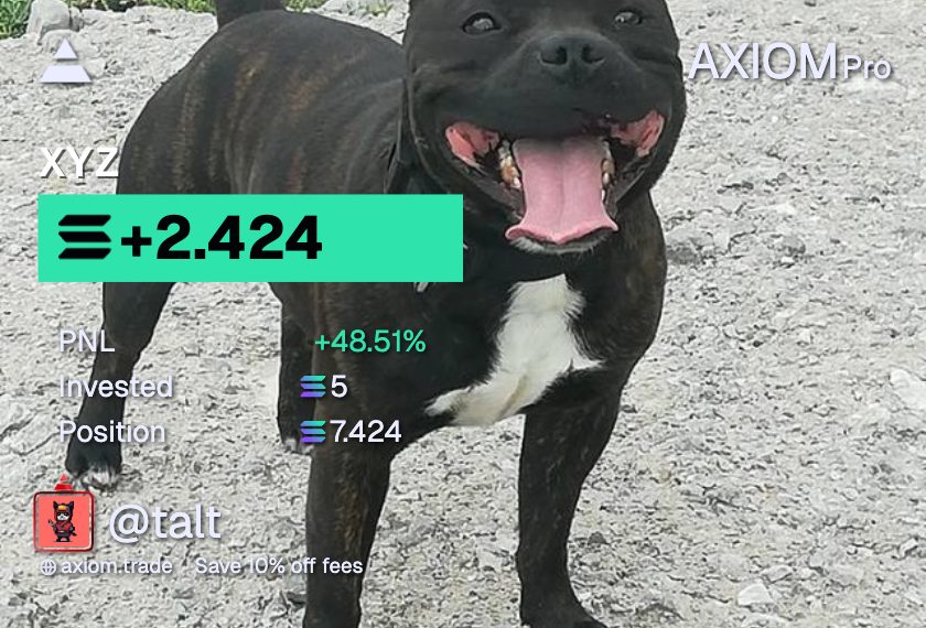 TalTCrypto's tweet photo. $XYZ is looking bullish! 🚀

Trade it now on Axiom: https://t.co/pBiu1q4t59 
Contract: 4St4JynBxu75owJC7yU5GvdoeRoiMRRWCcfPHYp4pump https://t.co/ApPEZ8uUZd