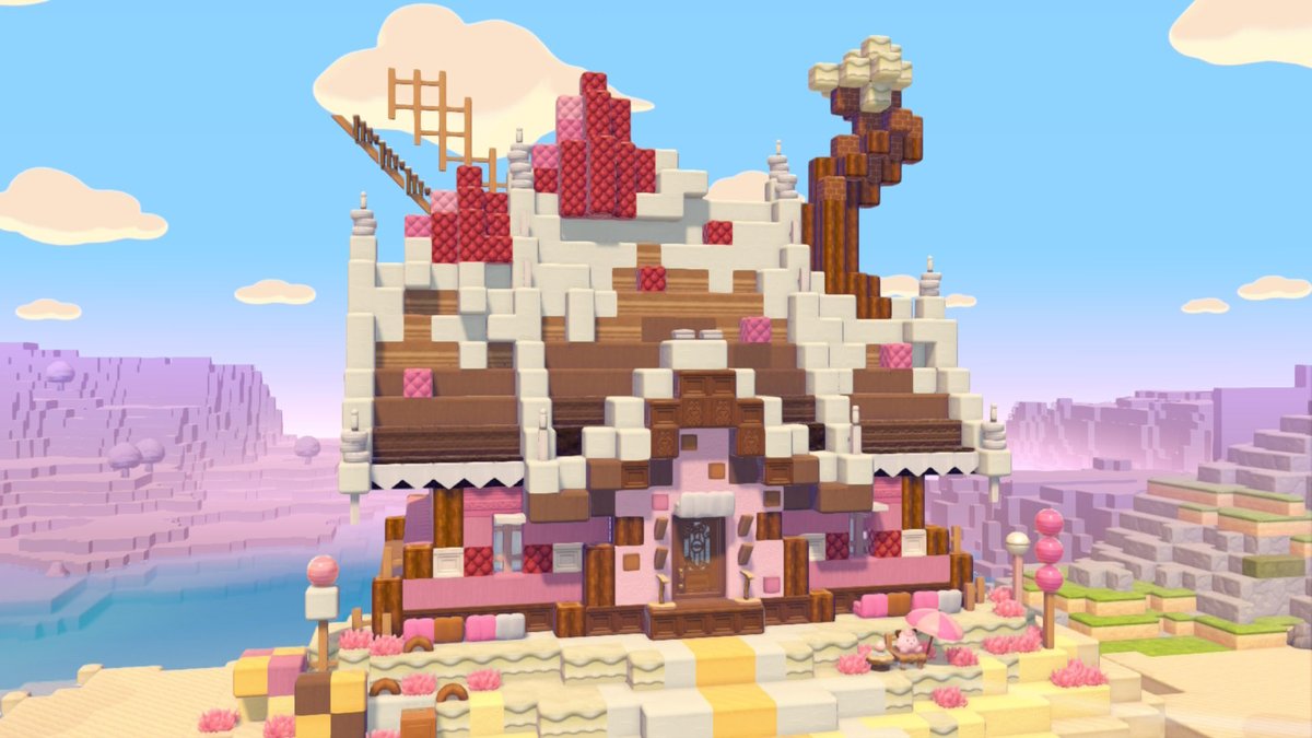 oimo_082's tweet photo. ベリーショコラなお菓子の家が建ちました🍫🍓
 #ぽこあポケモン
 #pokopia https://t.co/YwydVU2Trt