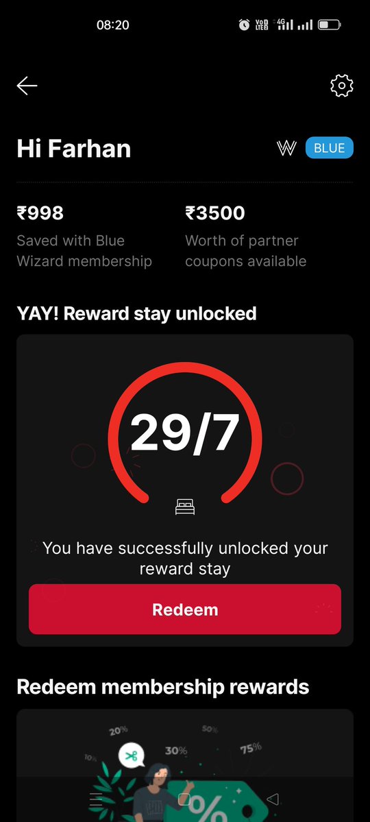 advfarhanxperia's tweet image. 7 stays complete hone ke baad bhi free reward night redeem nahi ho rahi. App me unlocked dikha raha hai, par benefit nahi mil raha.
Kindly issue resolve karein ASAP.
#CustomerComplaint #PoorService @riteshagar
@OYO4U
@oyorooms @Oyoaffairs