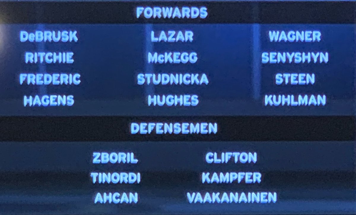 Bruins lineup tomorrow now that they clinched