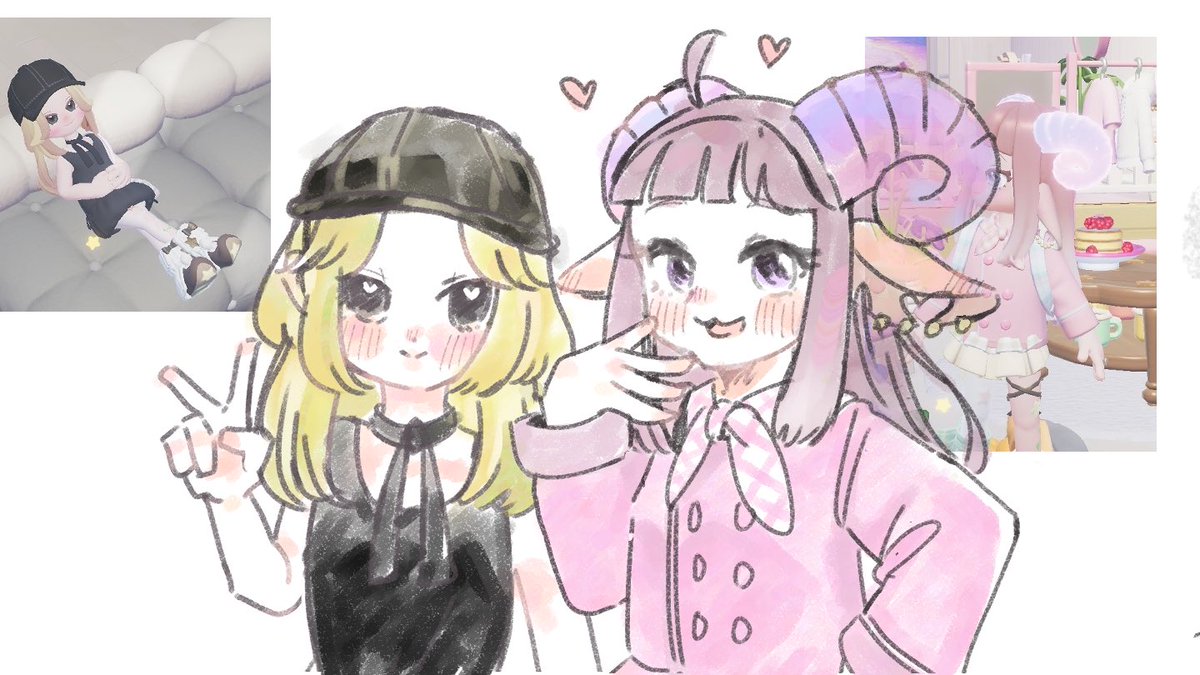 TAKAHASITKS's tweet photo. 結構前に描いたやつ
ﾊｰﾄﾋﾟｱかわいいヨ〜😭💓 https://t.co/1SxSmh5Goi