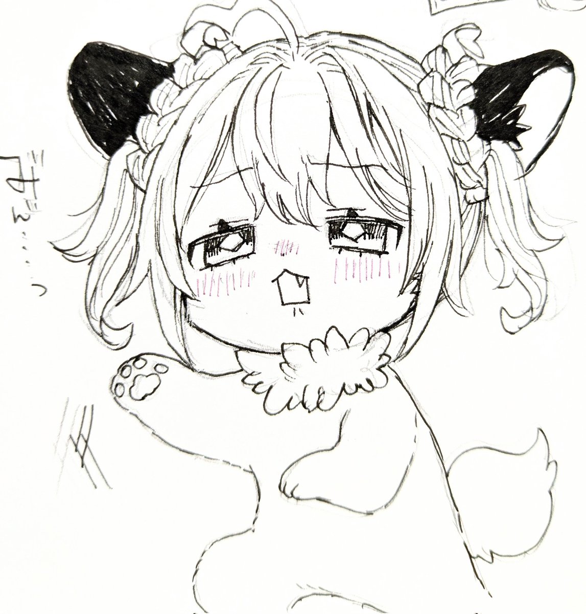 くしゃみが出ずにフリーズした夢ちゃん 
