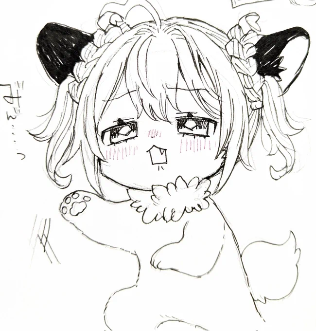 くしゃみが出ずにフリーズした夢ちゃん 