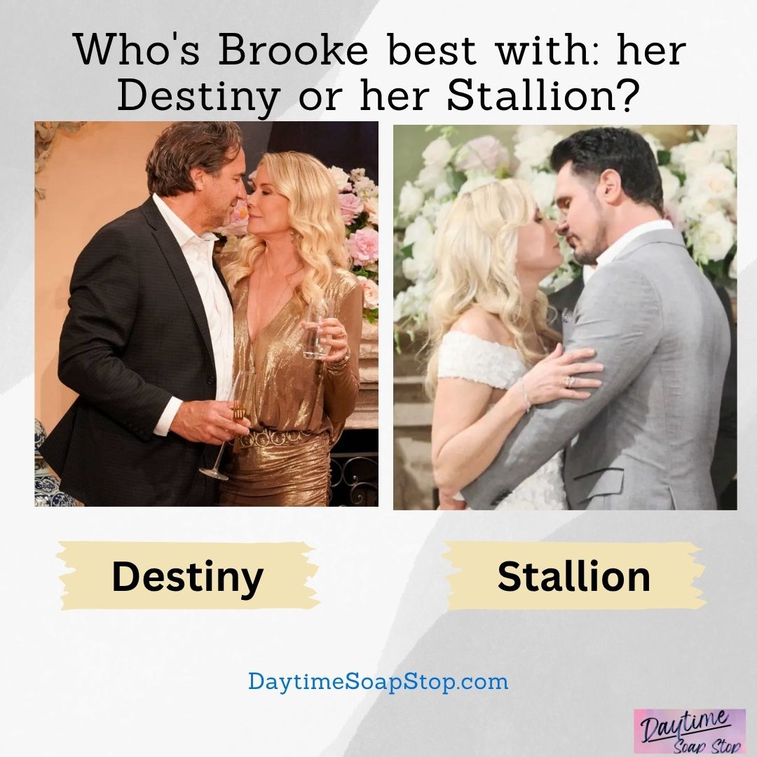 DaytimeSoapStop's tweet image. Are you Team Destiny 💍 or Team Stallion 🐎?
#BoldandBeautiful #Bridge #BRILL #Destiny #Stallion