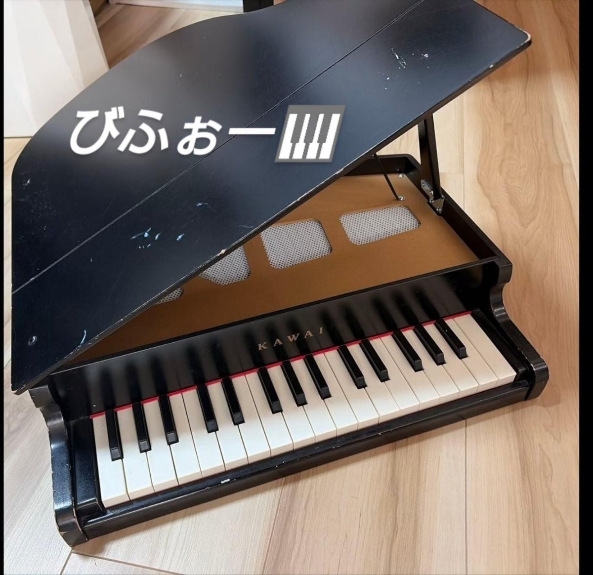 taechamago's tweet photo. #kawai楽器 #トイピアノ #チェンバロ #古楽器 #ロココ調 

「Обиeктo　15」

いつも私の命と運命を救ってくれる偉大なるチャマグーに贈答する為、なんだけど、メルカリで手頃価格なトイピアノみつけたら、魔改造欲が溢れて我慢出来ずに制作したという。

見た目に反して流石トイピアノ。
可愛い音💕 https://t.co/7yLNGH5tAP