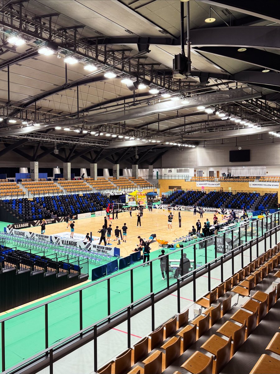 #北海道イエロースターズ 🟨⬛️ 4/12
#Ｖリーグ MEN プレーオフ🏆ファイナル
🗓️2026年4月12日(日) 13:00〜
🏟️北ガスアリーナ札幌46
🆚#クボタスピアーズ大阪（Vリーグ西地区１位）

🏐ホームの応援📣
🏐一発勝負
🏐有終の美
今日は🏇桜花賞