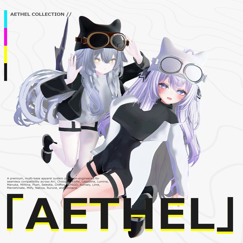 Aconite0101's tweet photo. 🎉新作衣装を販売開始しました🎉
🥽 Aethel 「18 体対応」
🔗 https://t.co/wPYsPby4RP
 オープニングセール特別価格！
🕒セール期間：4月12日〜4月19日まで！
#VRChat #VRC #Booth_pm #BOOTH #Aconite0101 https://t.co/iM9BK5kzMF