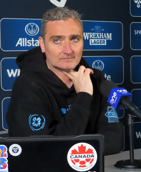 RocketRobin01's tweet photo. All the post game audio from the press conferences after the Apr 11/26 @CPLsoccer game between @inter__toronto and @HFXWanderersFC .  HFX Kareem Sow and hc Vanni Sartini and Inter Julian Altobelli and hc Mauro Eustaquio. https://t.co/am07NeNCsX https://t.co/IBZy1ugdUr