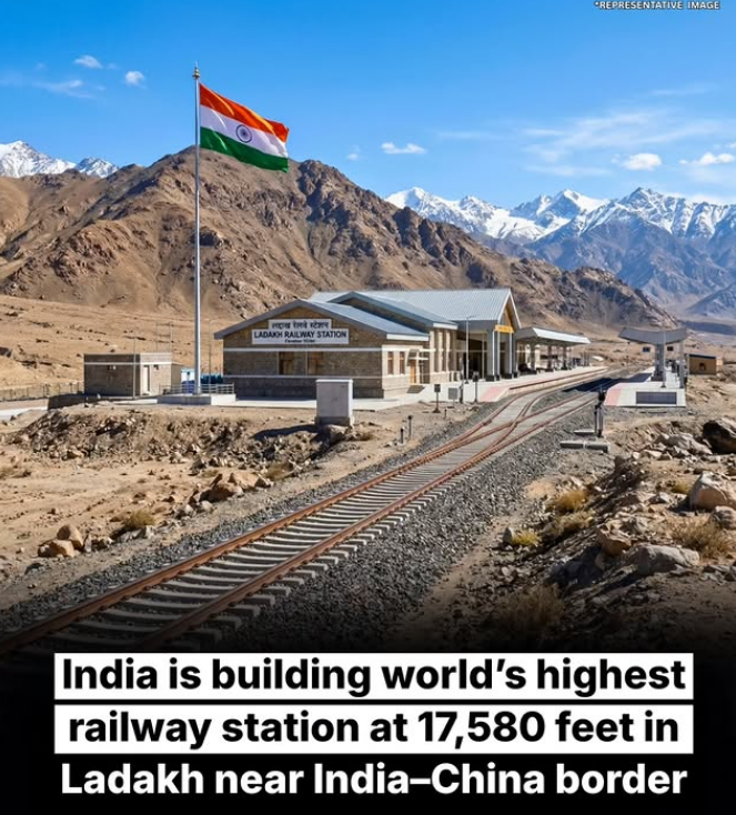 Huge boost to Connectivity, an all weather 465 km Railway Line connecting HP-Manali-Leh via Train

62 Tunnels covering 270 km, 116 Major Bridges spanning deep glacial Valleys &amp; one Underground Station 🤯

Day by Day, Brick by brick this is new India after 2014