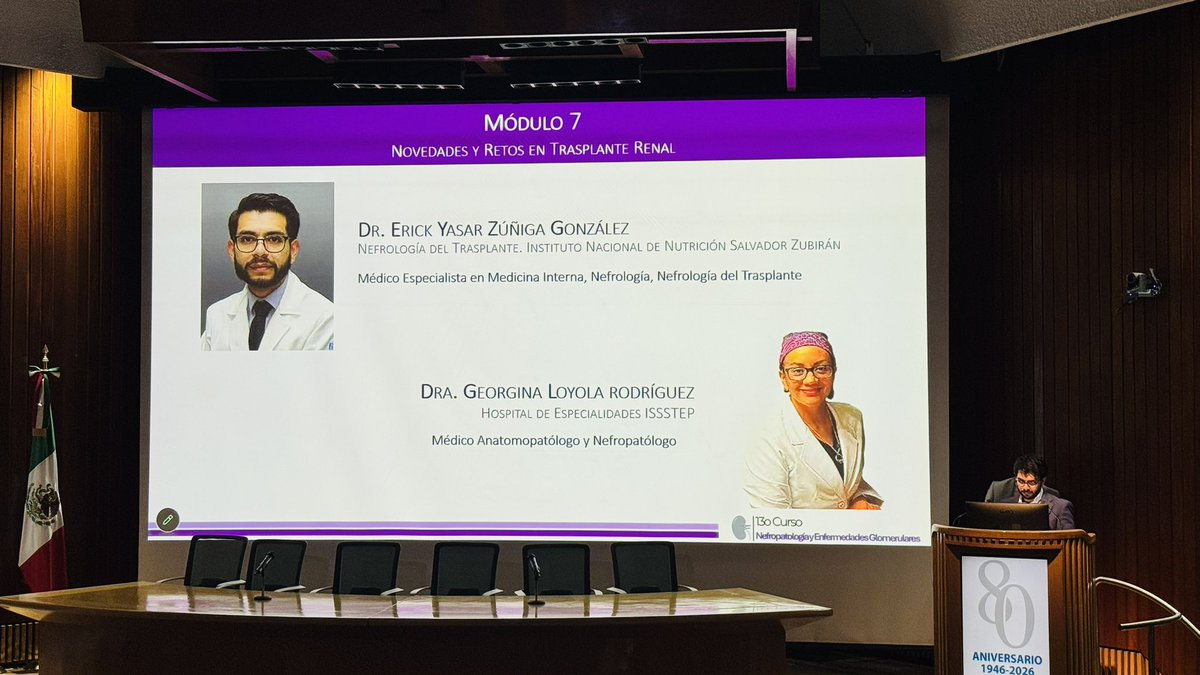 Mafer_ZavalaM's tweet image. En los casos difíciles del módulo de trasplante renal  moderado por el Dr. Iván Velázquez @Nephro_Ivan 

El Dr. Erick Yazar Zúñiga (@erick_yasar) nos compartió un caso muy interesante sobre el manejo de #MAT en el contexto de trasplante renal 💫

La Dra. Georgina Loyola