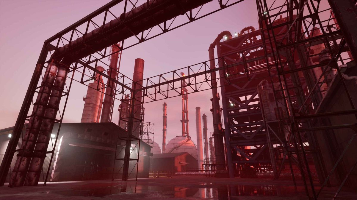 crwjaakko's tweet image. One shot from the Kawasaki industrial factory scene in #unrealengine now available in Fab. Perfect for virtual production.