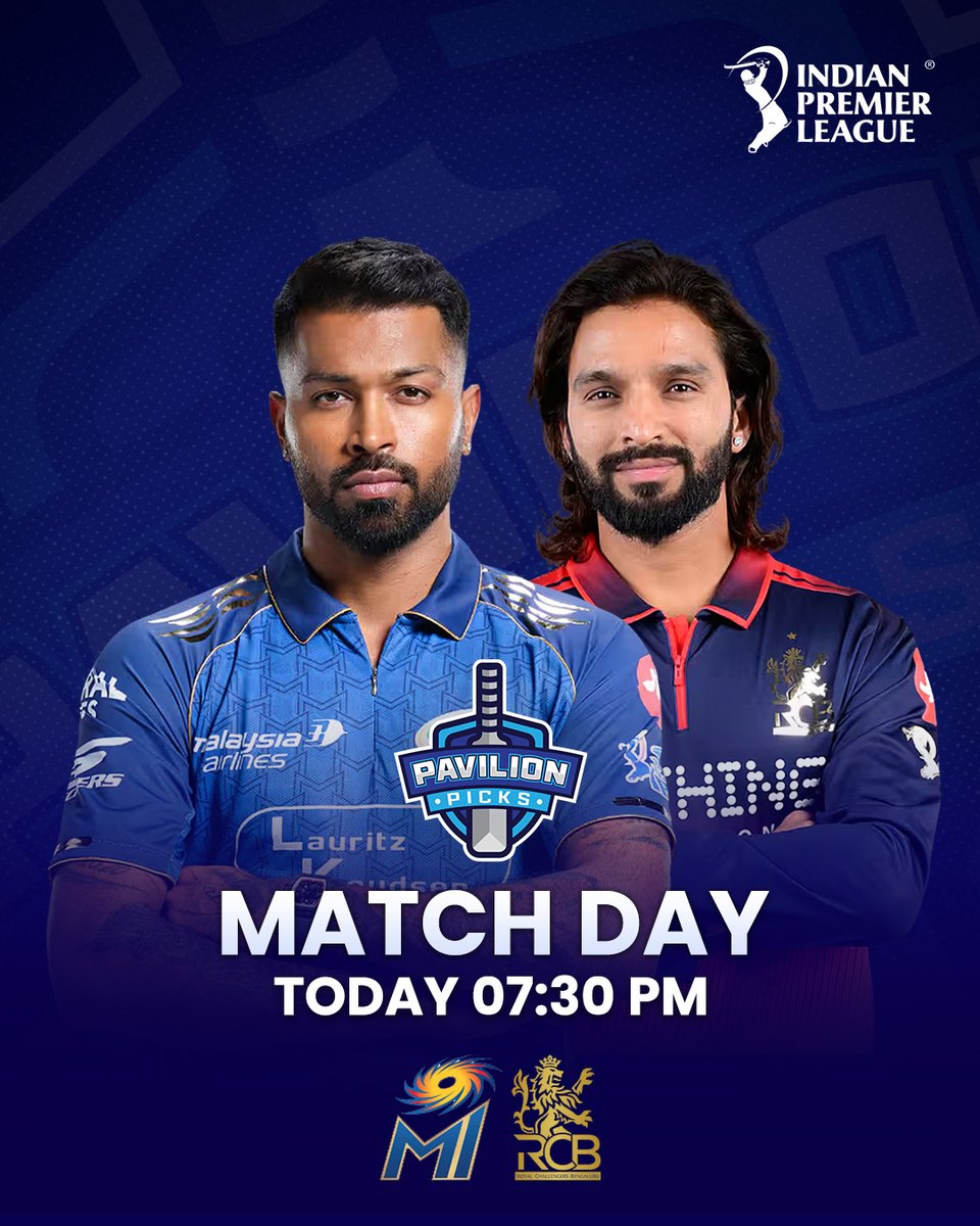 Giveaway :  RCB Vs Mumbai Indians.🔥

Visit Pavilionpicks.com &amp; Win Daily Prizes.🌟💙

Quote this post with your all time favourite edit of this rivalry. The best one stands a chance to win 1000 INR.

-Must follow : <a href="/pavpicks/">Pavilion Picks</a>
-Use #RCBvsMI in your post.