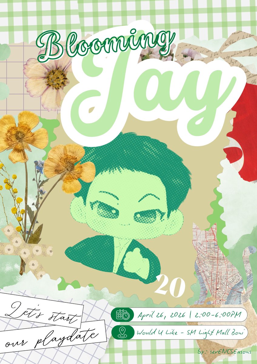 sevENCSEasons's tweet photo. If love were a season, it would be forever in bloom...
coz having Jay is a holiday that comes to us every day. 🌸
Join us and celebrate our Monday Man Crush' birthday as bright as spring.🌸
🗓️April 26, 2026 Sunday
⌚️2-6pm
📍WouldULike, SM Light Mall Boni
#BloomingJay #JAYCSE https://t.co/4W3Qog3hR4