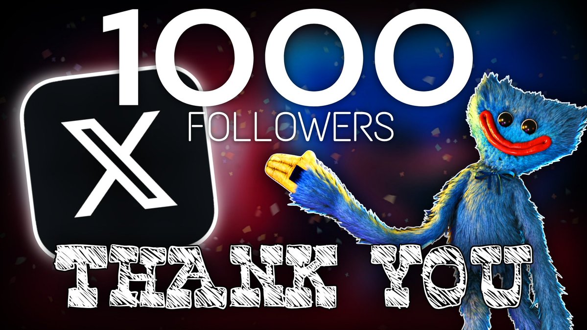 PPForFans's tweet image. 🚨𝟭𝟬𝟬𝟬 𝗙𝗢𝗟𝗟𝗢𝗪𝗘𝗥𝗦!🚨
📋 I just want to say a huge thank you to everyone who’s supported me. I’m really happy and grateful for everything I’ve achieved through the content I share here. Love you all. ❤️🫂
———————————————
🕹 #ThankYou #PoppyPlaytimeRemake