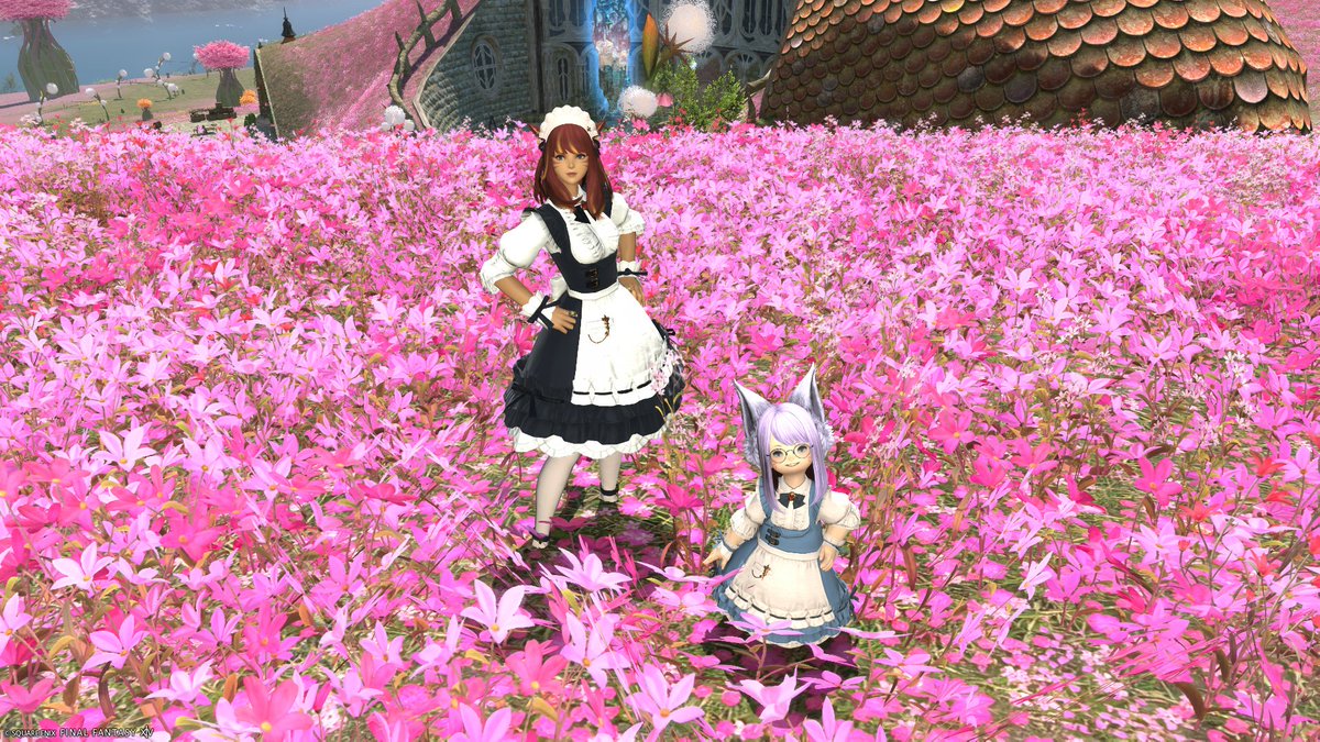 erukoeruko3's tweet photo. イル・メグで秋風さんと並んで決めポーズ！
#FF14 #FF14SS https://t.co/aTUO5fLkhb