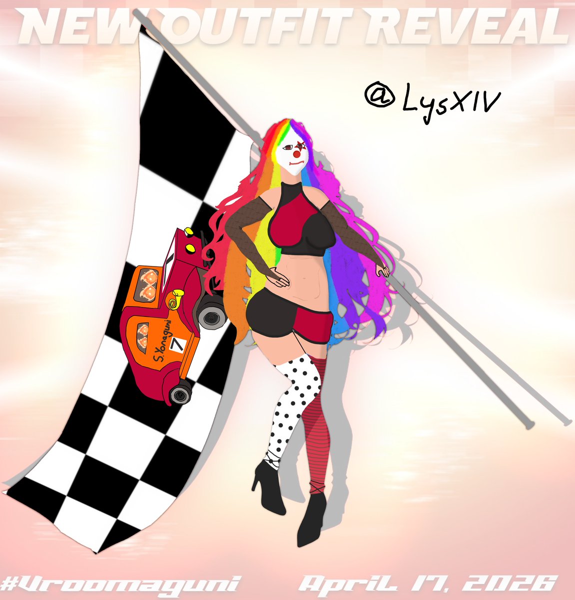 LysXIV's tweet photo. The clown car goes honk honk #VROOMAGUNI https://t.co/kUnOz0v3YY