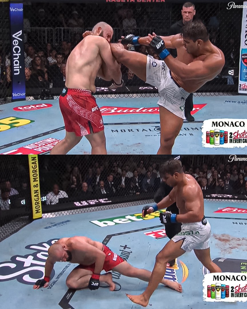😳🇧🇷 PAULO COSTA JUST FINISHED AZAMAT MURZAKANOV WITH A HEAD KICK IN THE THIRD ROUND!!