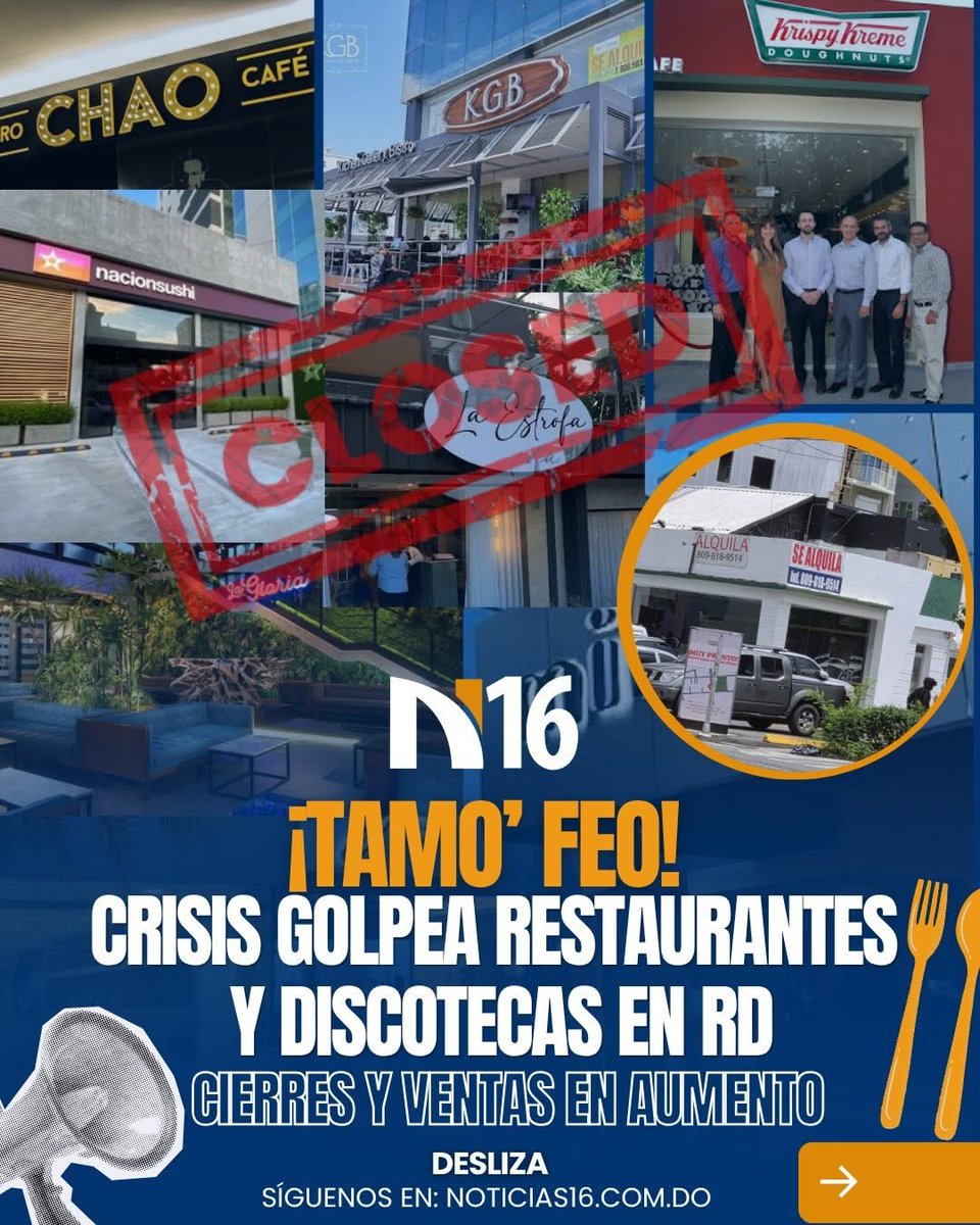 ciprianreyes's tweet photo. Negocios grandes y pequeños están cerrando en el gobierno del supuesto cambio prometido por ABINADER #RD 🇩🇴❓ https://t.co/2tgytvHNGQ