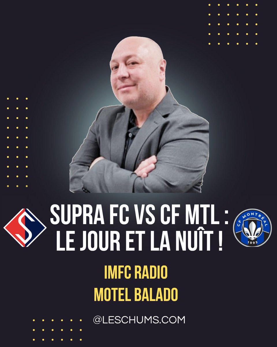 Voici mon dernier balado (27 min)

- Victoire historique du <a href="/fcsupraquebec/">FC Supra Québec</a>  3-2
- Le point de presse du <a href="/fcsupraquebec/">FC Supra Québec</a> 
- Défaite du #cfmtl une 6e en 7 matchs
- Dossier Marco Donadel

youtu.be/8k8gqu9mjBY

open.spotify.com/episode/5ZkmUM…

Commentaires sur le contenu svp merci !