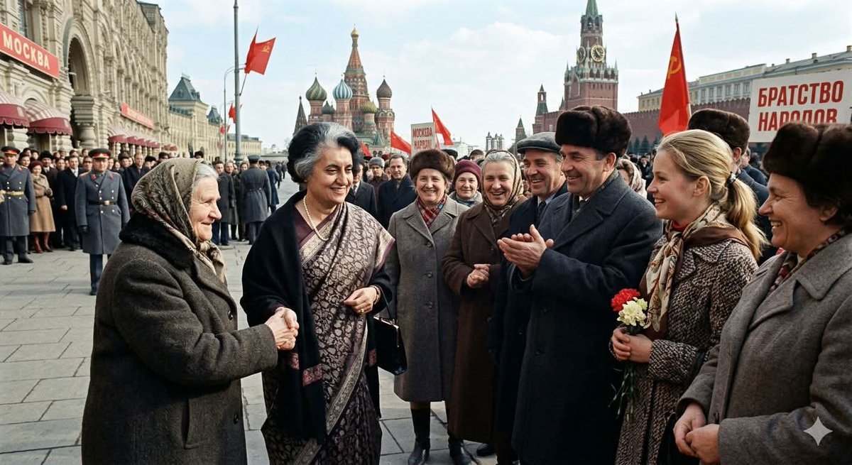 इंदिरा - कोई और नहीं हो सकता 🚨

एक बार इंदिरा गांधी प्रधानमंत्री के रूप में सोवियत संघ के दौरे पर गई। 

उस समय सोवियत संघ और भारत के बीच बहुत अच्छे संबंध थे। 

जब इंदिरा गांधी सोवियत संघ में मास्को हवाई अड्डे पर उतरीं, प्रोटोकॉल के अनुसार सोवियत संघ के प्रधान मंत्री या उस रैंक
