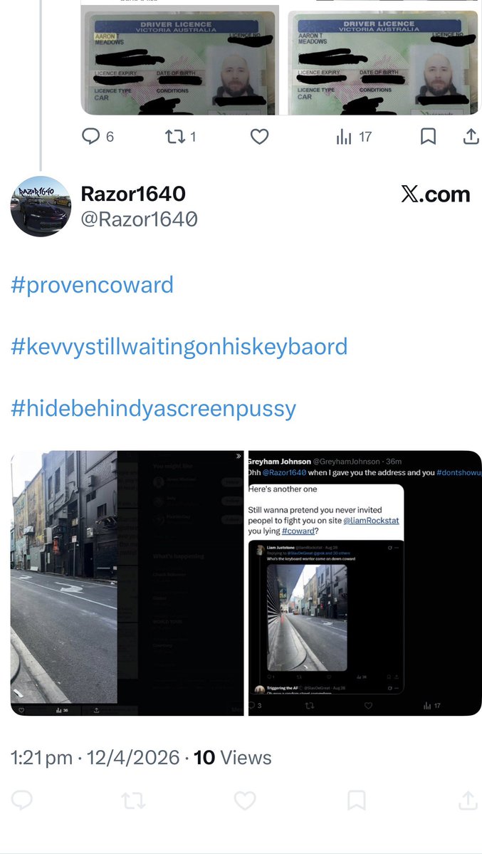 GreyhamJohnson's tweet image. Proven coward @Razor1640