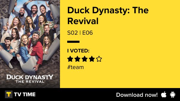 JBJblaze's tweet image. I've just watched Duck Dynasty: The Revival S02 | E06: Crash Course! #DuckDynastyTheRevival #tvtime