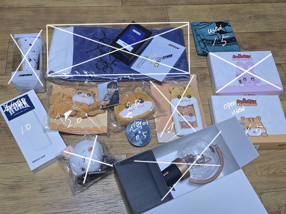 first_instant_'s tweet photo. 에이티즈 생일 콘서트 MD 역조공

개봉품은 하자 확인 차 개봉

Ateez ateezgoods ateez birthday md 생일굿즈 kqshop atinyday kit crazyform btw 홍중 성화 윤호 여상 산 민기 우영 종호 디아이콘 윈터스페셜 에이티니키트 밍떡이 헤헷몬 산덕이 호이 윙클몬 쭝라미 러그 하나몬 https://t.co/otmGLQKqUO