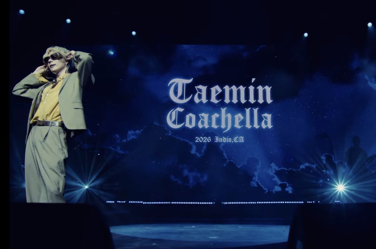 Loya_Taemint's tweet photo. Lee Taemin just performed 6 new songs at Coachella… SIX!!!! I’m still trying to process this. He really said “here’s a preview of the album” and left oh god

#TAEMCHELLA 
#TAEMIN_COACHELLA 
#Coachella2026 
#Coachella #TAEMIN https://t.co/UiCVr605LJ
