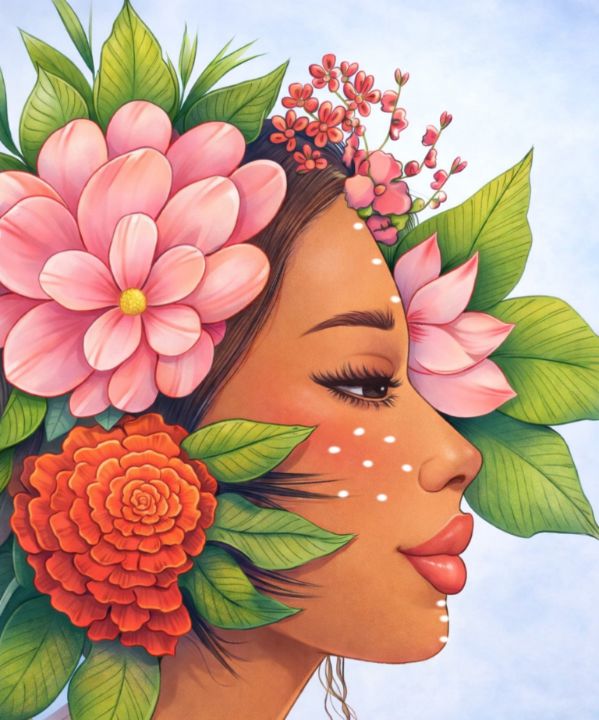layla13243293's tweet photo. Art of the Day! "Botanical bloom Devine femine floral". Buy at: https://t.co/OEeA7CFM1q https://t.co/e2iU2s52mn