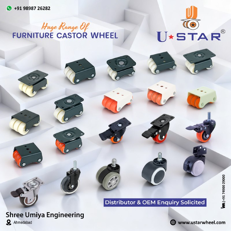 ibais_hardware's tweet image. SHREE UMIYA ENGINEERING - AHMEDABAD

For enquiry via WhatsApp click:
ibais.biz/9898726282

Mr. Jayesh Patel - +91 98987 26282
#hardwarefitting #furniturefitting #fitting #castorwheel #trollywheel #hardware #architecturalhardware
.
@ibais_hardware